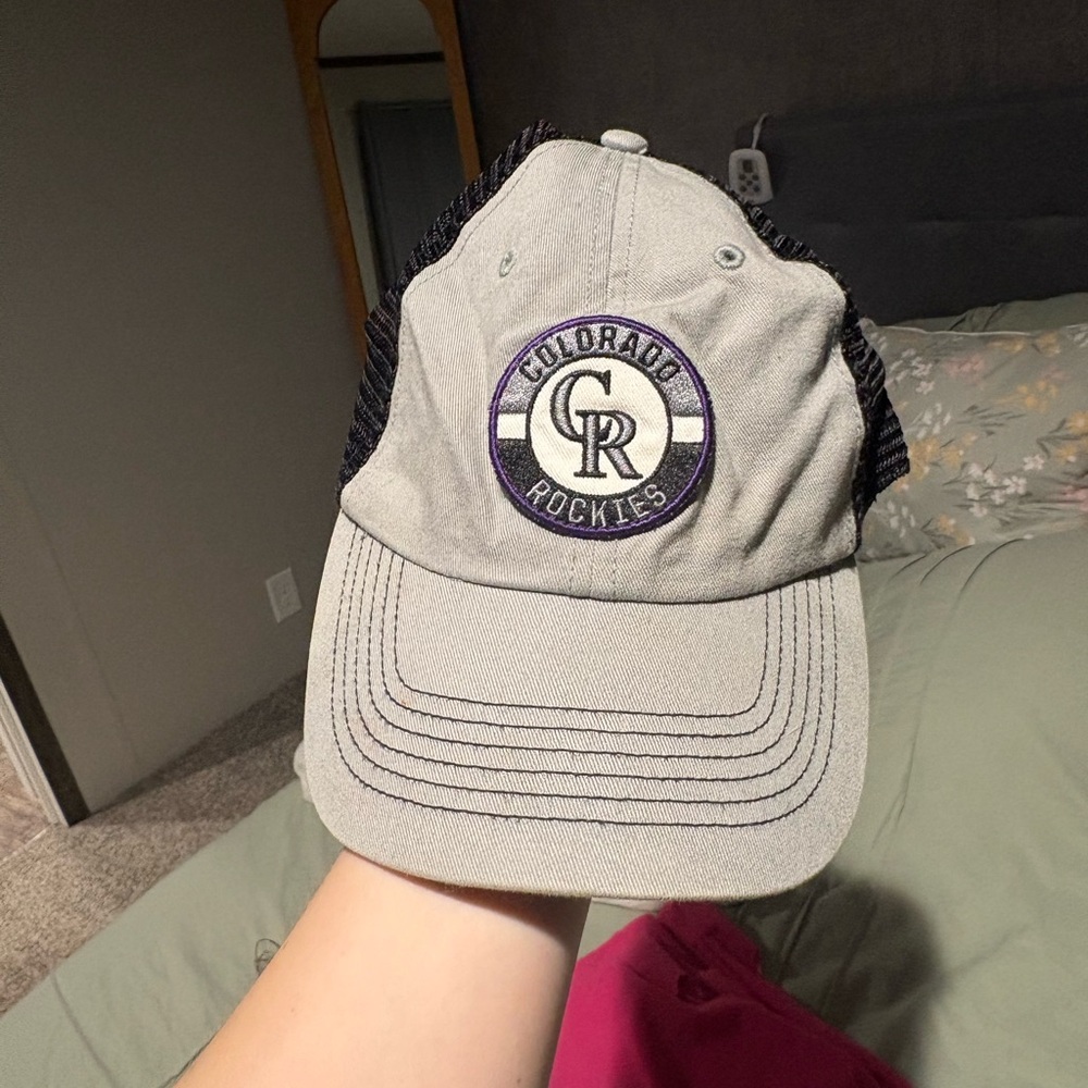 Colorado Rockies Gray and Black Cap
